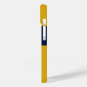 Kunst Collage Script Monogram iPhone Case (Achterkant / Links)