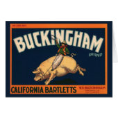 Kunst Cowboy met een  etiket op fruitkratten op va (Voorkant Horizontaal)