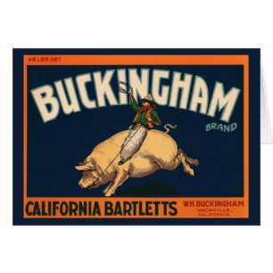 Kunst Cowboy met een etiket op fruitkratten op va