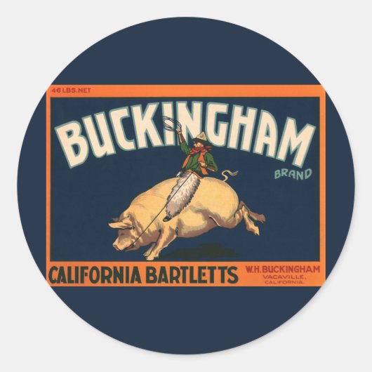 Kunst Cowboy met een etiket op fruitkratten op va (Voorkant)