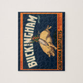 Kunst Cowboy met een etiket op fruitkratten op va Legpuzzel (Verticaal)