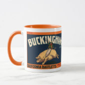 Kunst Cowboy met een  etiket op fruitkratten op va Mok (Links)