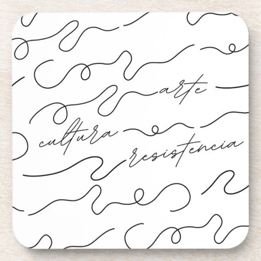Kunst, Cultuur, Resistencia Bier Onderzetter (Voorkant)