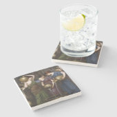  Kunst Danaides Waterhouse Stenen Onderzetter (Zijkant)
