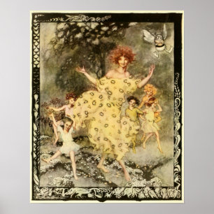 kunst "Dans of Spring" Arthur Rackham Poster