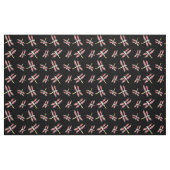 Kunst dansende roze libellen stof (Fat Quarter)