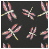 Kunst dansende roze libellen stof (Close Up)
