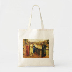 Kunst - Dante en Beatrice Meet , Tote Bag