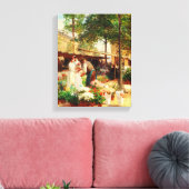 kunst de bloem canvas afdruk (Insitu (Woonkamer))