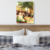 kunst de bloem canvas afdruk (Insitu (Slaapkamer))