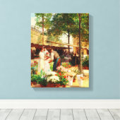 kunst de bloem canvas afdruk (Insitu (Houten vloer))