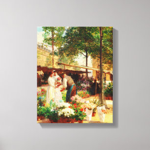 kunst de bloem canvas afdruk