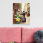 kunst de bloem canvas afdruk (Insitu (Woonkamer))