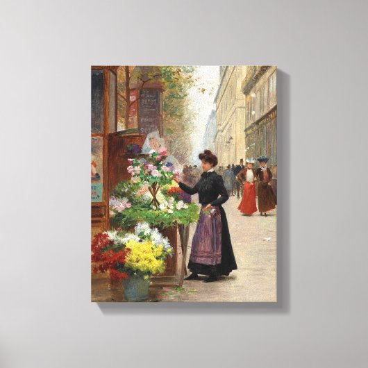 kunst de bloem canvas afdruk (Voorkant)