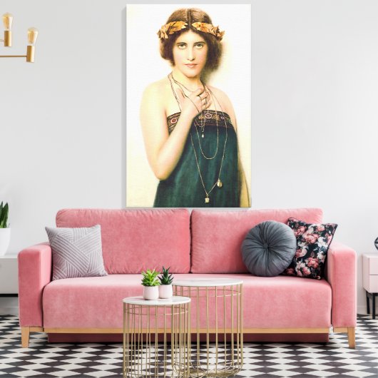  kunst De Griekse dame Canvas Afdruk (Insitu (Woonkamer))