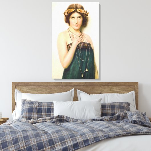 kunst De Griekse dame Canvas Afdruk (Insitu (Slaapkamer))