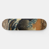  kunst de grote golf japans kunstenaar oceaan persoonlijk skateboard (Horizontaal)