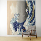  kunst de grote golf van kanagawa wandkleed (In situ)