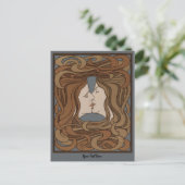  kunst : de kus briefkaart (Staand voorkant)