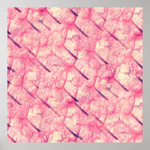 kunst De roze waterverf inkt verfblob waterverf Poster