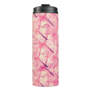 kunst De roze waterverf inkt verfblob waterverf Thermosbeker