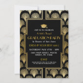 Kunst Deco Afstuderen van 1920 Nodig Gatsby Party Kaart (Voorkant)