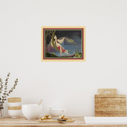 Kunst Deco Arabian Night Poster uit 1930 (Keuken)