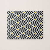 Kunst Deco Arrows met Gold Accent Pattern Legpuzzel (Horizontaal)
