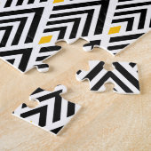 Kunst Deco Arrows met Gold Accent Pattern Legpuzzel (Zijkant)