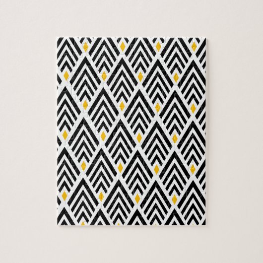 Kunst Deco Arrows met Gold Accent Pattern Legpuzzel (Verticaal)