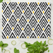 Kunst Deco Arrows met Gold Accent Pattern Theedoek (Gevouwen)