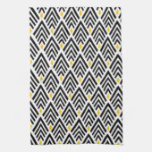 Kunst Deco Arrows met Gold Accent Pattern Theedoek (Verticaal)