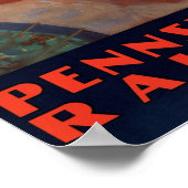  Kunst Deco Atlantic City-reizen Poster (Hoek)