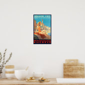 Kunst Deco Atlantic City-reizen Poster (Keuken)