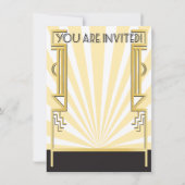 Kunst Deco Bachelorette Party uit 1920 Kaart (Achterkant)