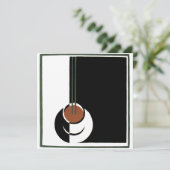 Kunst Deco, Beker van Koffieuitzending Kaart (Staand voorkant)