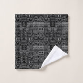 Kunst Deco Black en White Bath Towels Bad Handdoek (Wasdoekje)