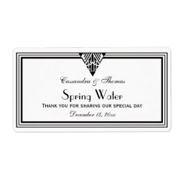 Kunst Deco Black Whattle Lijst #1 H Water Fles Etiket