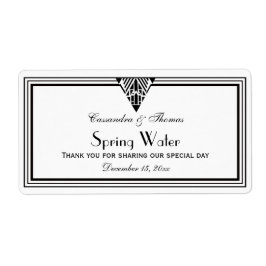  Kunst Deco Black Whattle Lijst #1 H Water Fles Etiket