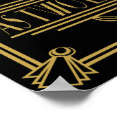 Kunst Deco Blow Bubbles voor leuk afdrukken Poster (Hoek)