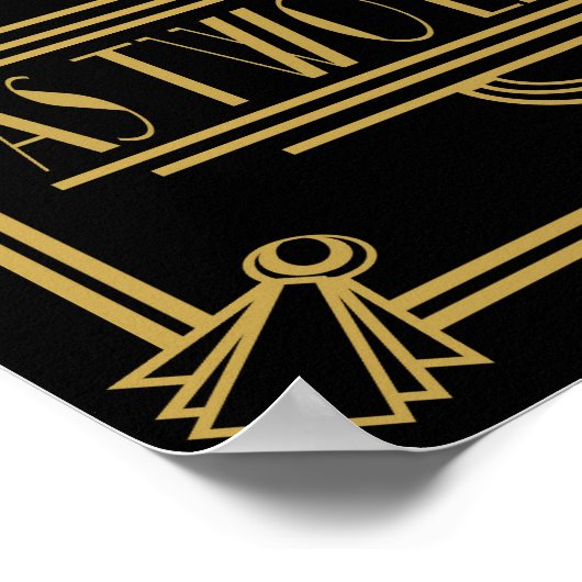 Kunst Deco Blow Bubbles voor leuk afdrukken Poster (Hoek)