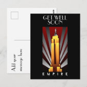 Kunst deco Briefkaart aanpassen Rijk staatsgebouw (Voorkant / Achterkant)