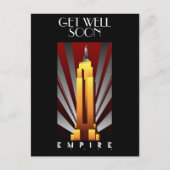 Kunst deco Briefkaart aanpassen Rijk staatsgebouw (Voorkant)