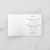  kunst deco bruilding, Pas getrouwd eerste dansdag Bedankkaart (Binnen)