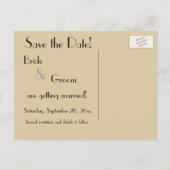 kunst deco bruilding, Pas getrouwd eerste dansdag Briefkaart (Achterkant)