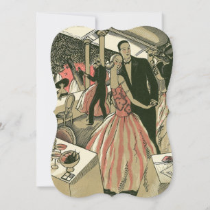  kunst deco bruilding, Pas getrouwd eerste dansdag Kaart