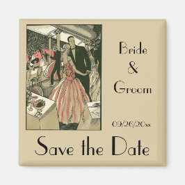  kunst deco bruilding, Pas getrouwd eerste dansdag Magneet