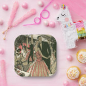 kunst deco bruilding, Pas getrouwd eerste dansdag Papieren Bordje (Feest)