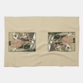 kunst deco bruilding, Pas getrouwd eerste dansdag Theedoek (Horizontaal)