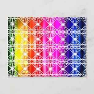 Kunst deco chakra kleuren prachtige elegante kerem briefkaart